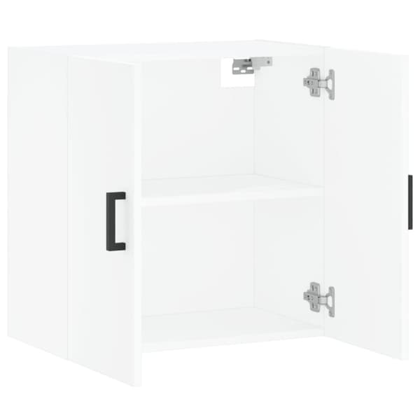 vidaXL vægskab 60x31x60 cm konstrueret træ hvid -  Opbevaringsskabe