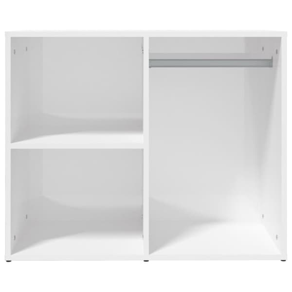 vidaXL skab 80x40x65 cm konstrueret træ hvid højglans -  Opbevaringsskabe