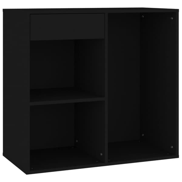 vidaXL kosmetikskab 80x40x75 cm konstrueret træ sort - Opbevaringsskabe