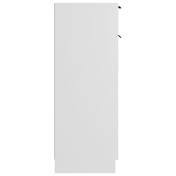 vidaXL badeværelsesskab 32x34x90 cm konstrueret træ hvid -  Opbevaringsskabe