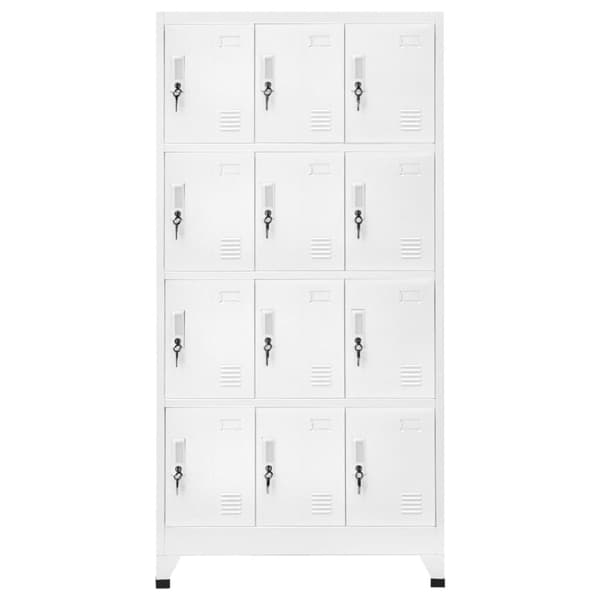 vidaXL Klädskåp för omklädningsrum med 12 fack 90x45x180 cm - Förvaringsskåp & garderober