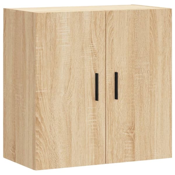 vidaXL vægskab 60x31x60 cm konstrueret træ sonoma-eg - Opbevaringsskabe