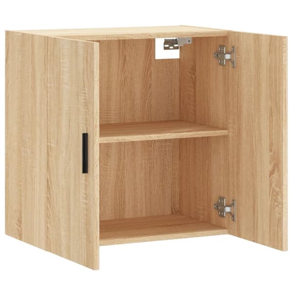 vidaXL vægskab 60x31x60 cm konstrueret træ sonoma-eg - Opbevaringsskabe