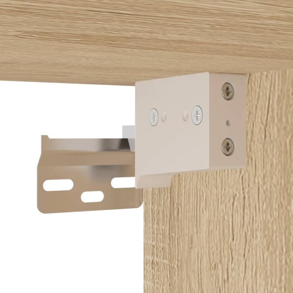 vidaXL vægskab 60x31x60 cm konstrueret træ sonoma-eg - Opbevaringsskabe