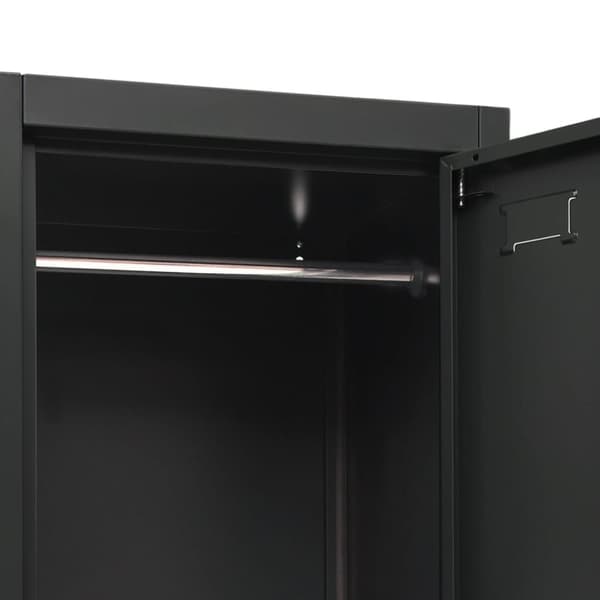 vidaXL skab 38x45x180 cm stål antracitgrå - Opbevaringsskabe