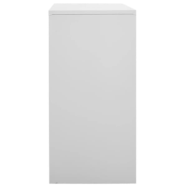 vidaXL skabe 2 stk. 90x45x92,5 cm stål lysegrå - Opbevaringsskabe