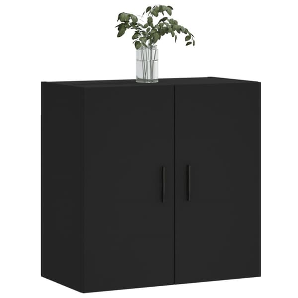 vidaXL Väggskåp svart 60x31x60 cm konstruerat trä - Förvaringsskåp & garderober