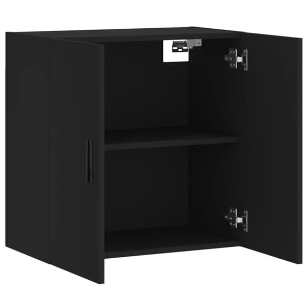 vidaXL Väggskåp svart 60x31x60 cm konstruerat trä - Förvaringsskåp & garderober