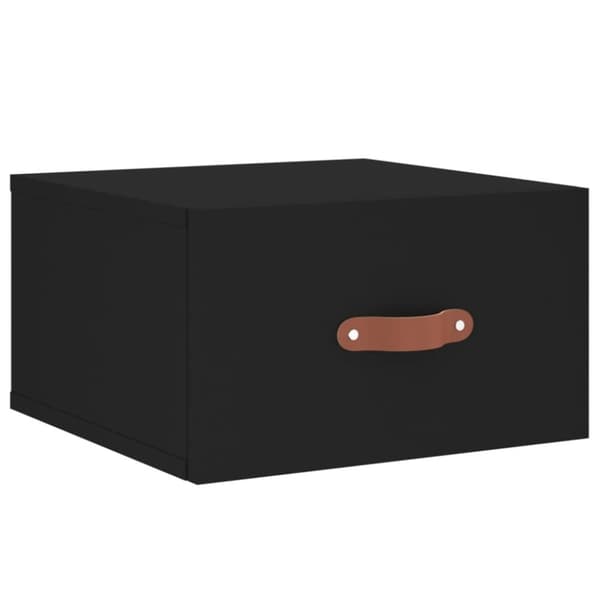 vidaXL Väggmonterade sängbord 2 st svart 35x35x20 cm - Förvaringsskåp & garderober