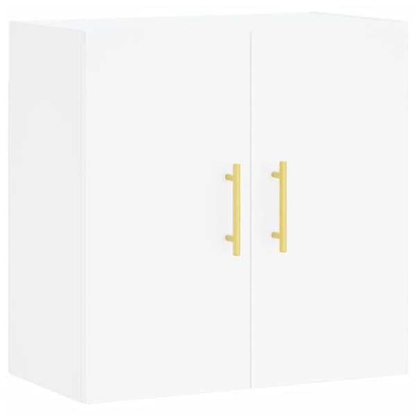vidaXL vægskab 60x31x60 cm konstrueret træ hvid - Opbevaringsskabe