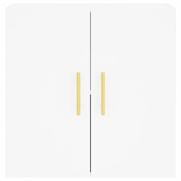 vidaXL vægskab 60x31x60 cm konstrueret træ hvid - Opbevaringsskabe