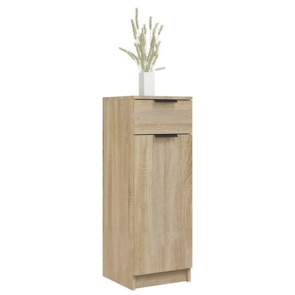 vidaXL Badrumsskåp sonoma-ek 32x34x90 cm konstruerat trä -  Förvaringsskåp & garderober