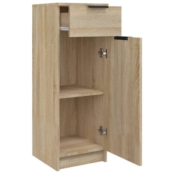 vidaXL Badrumsskåp sonoma-ek 32x34x90 cm konstruerat trä -  Förvaringsskåp & garderober