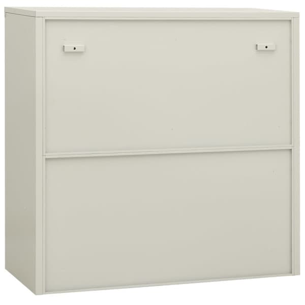 vidaXL Dokumentskåp ljusgrå 90x40x90 cm stål - Förvaringsskåp & garderober