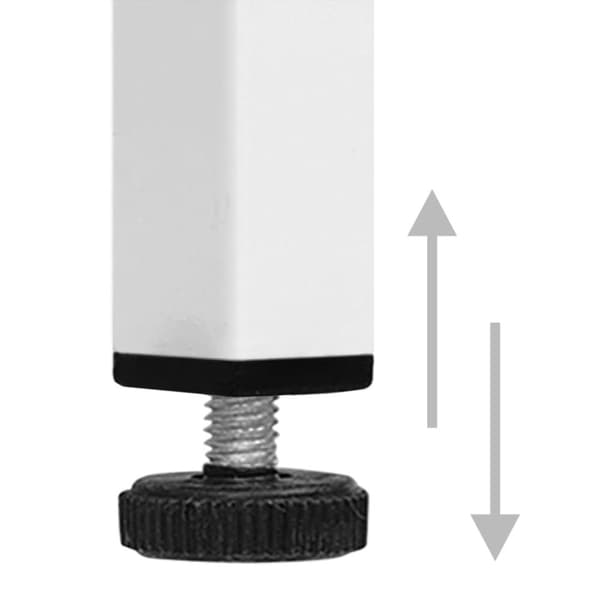 vidaXL opbevaringsskab 42,5x35x101,5 cm stål hvid - Opbevaringsskabe