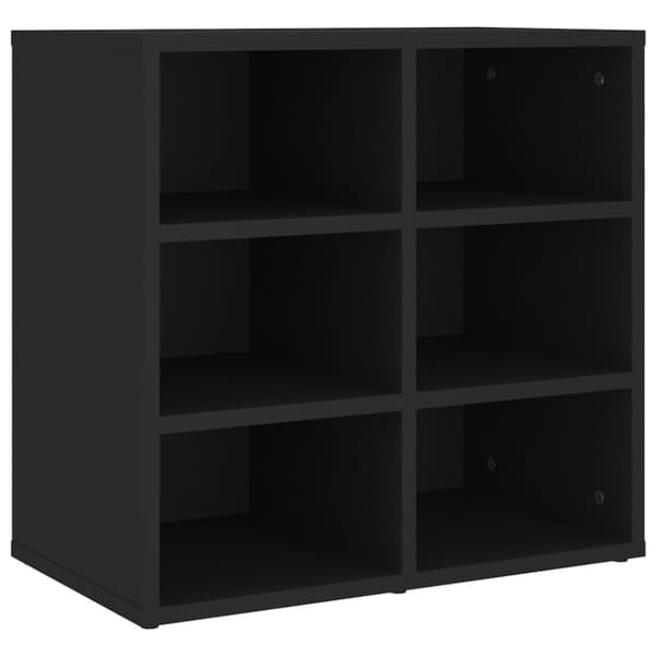 vidaXL Skoskåp 2 delar svart 52,5x30x50 cm -  Förvaringsskåp & garderober