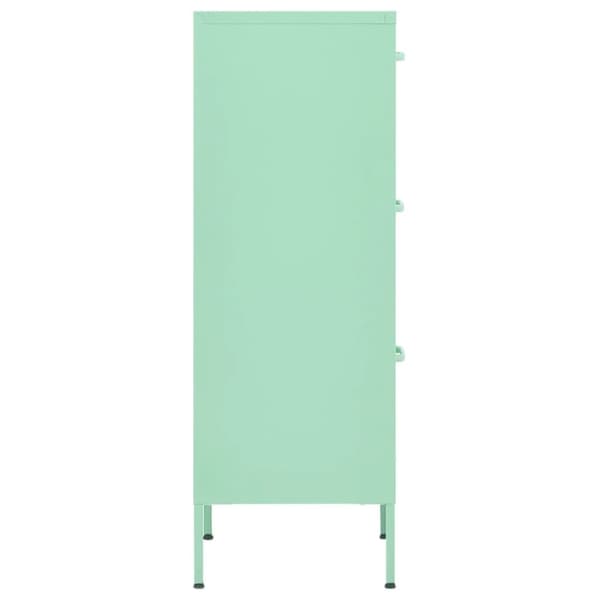 vidaXL opbevaringsskab 42,5x35x101,5 cm stål mintgrøn - Opbevaringsskabe