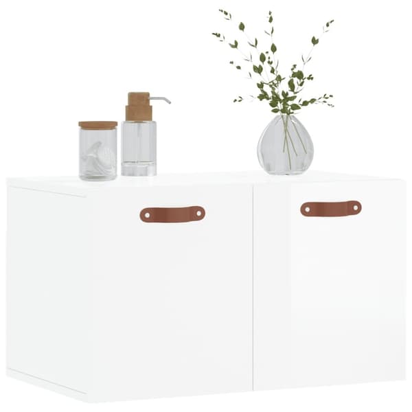 vidaXL Väggskåp vit högglans 60x 36,5x35 cm konstruerat trä -  Förvaringsskåp & garderober