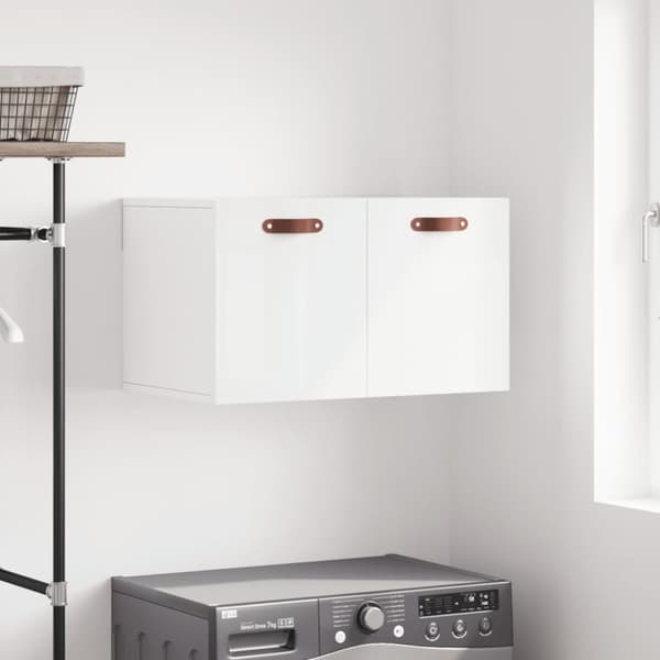 vidaXL Väggskåp vit högglans 60x 36,5x35 cm konstruerat trä -  Förvaringsskåp & garderober