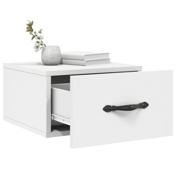 vidaXL væghængte sengeborde 2 stk. 35x35x20 cm hvid - Opbevaringsskabe