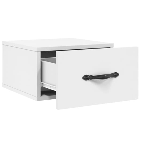 vidaXL væghængte sengeborde 2 stk. 35x35x20 cm hvid - Opbevaringsskabe