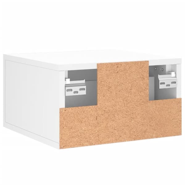 vidaXL væghængte sengeborde 2 stk. 35x35x20 cm hvid - Opbevaringsskabe