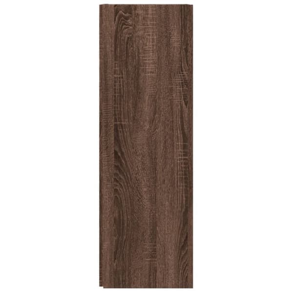 vidaXL hjørnereol 33x33x100 cm konstrueret Brun eg egetræsfarve -  Opbevaringsskabe