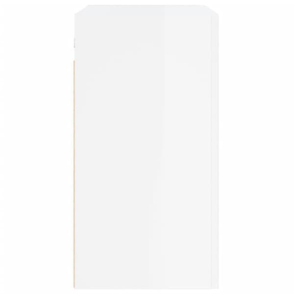 vidaXL vægskab 60x31x60 cm konstrueret træ hvid højglans -  Opbevaringsskabe