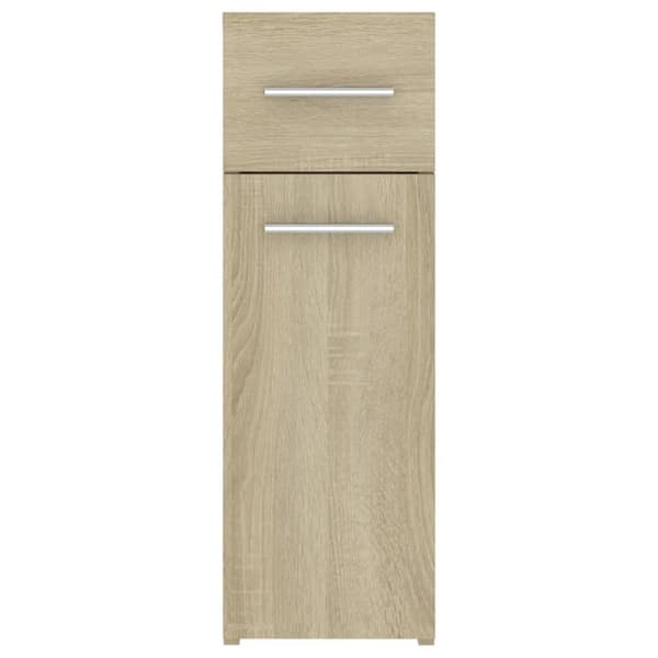 vidaXL Apoteksskåp sonoma-ek 20x45,5x60 cm konstruerat trä - Förvaringsskåp & garderober