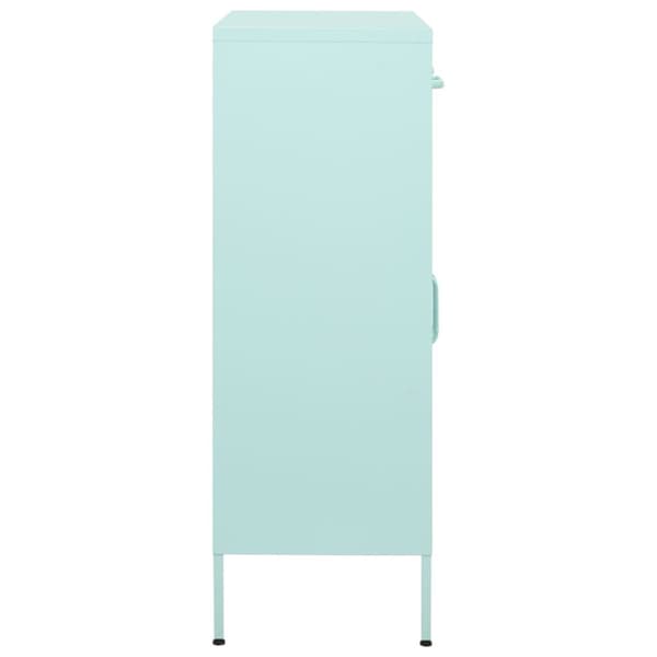 vidaXL Varastokaappi minttu 80x35x101,5 cm teräs - Säilytys- & lukkokaapit