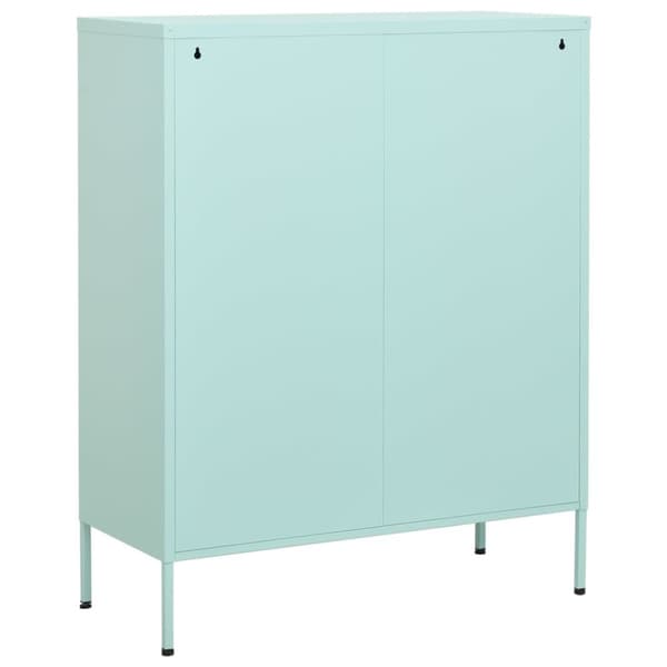 vidaXL Varastokaappi minttu 80x35x101,5 cm teräs - Säilytys- & lukkokaapit