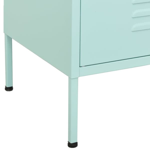 vidaXL Varastokaappi minttu 80x35x101,5 cm teräs - Säilytys- & lukkokaapit