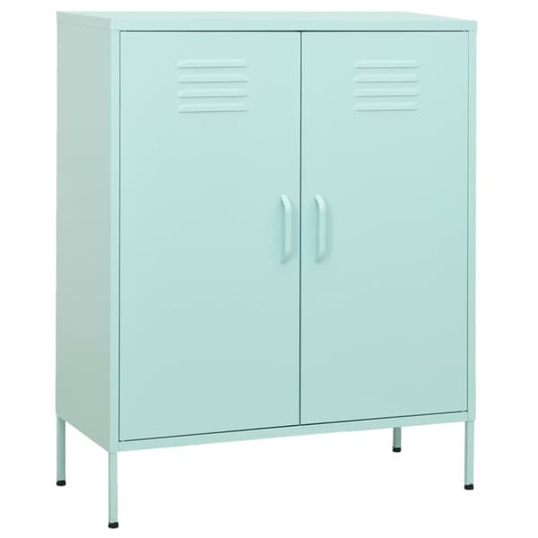 vidaXL Varastokaappi minttu 80x35x101,5 cm teräs - Säilytys- & lukkokaapit