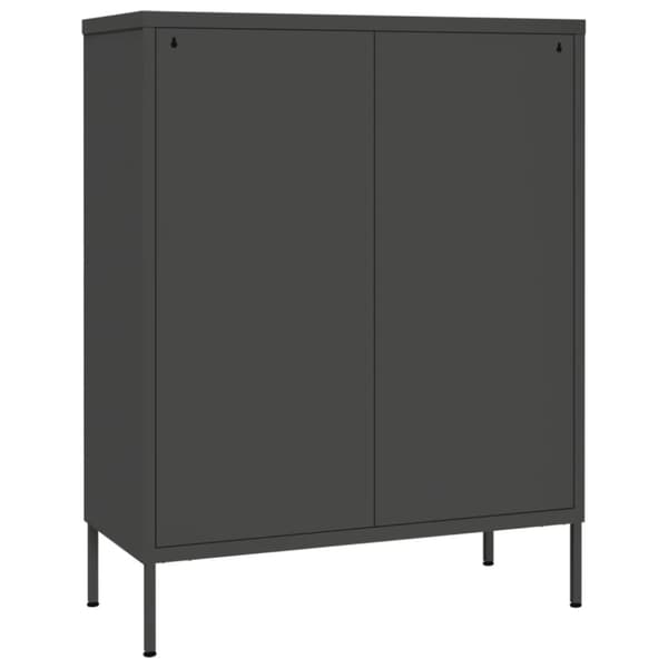 vidaXL Lipasto antrasiitti 80x35x101,5 cm teräs - Säilytys- & lukkokaapit