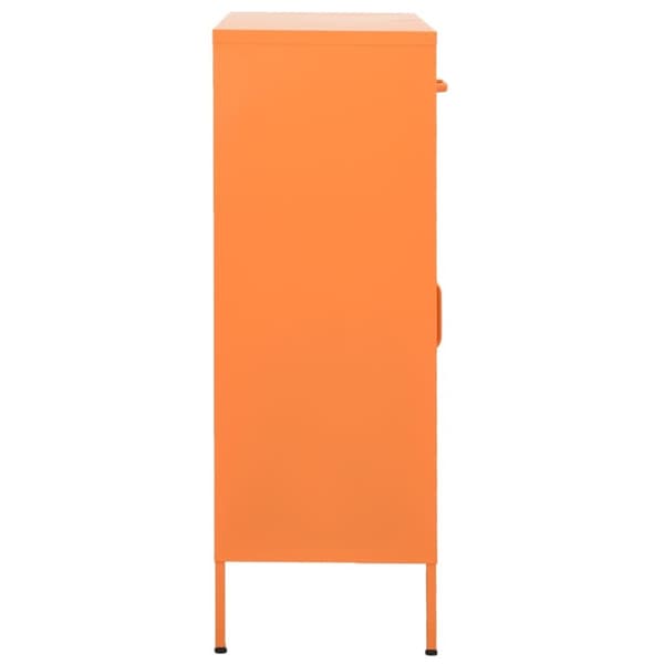 vidaXL Förvaringsskåp orange 80x35x101,5 cm stål - Förvaringsskåp & garderober