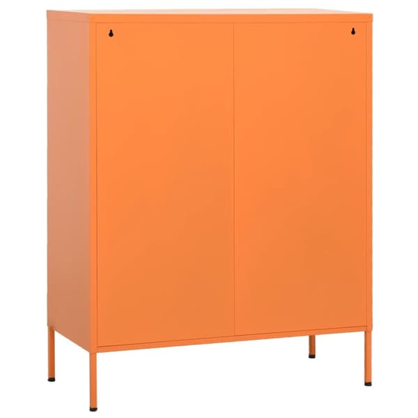 vidaXL Förvaringsskåp orange 80x35x101,5 cm stål -  Förvaringsskåp & garderober