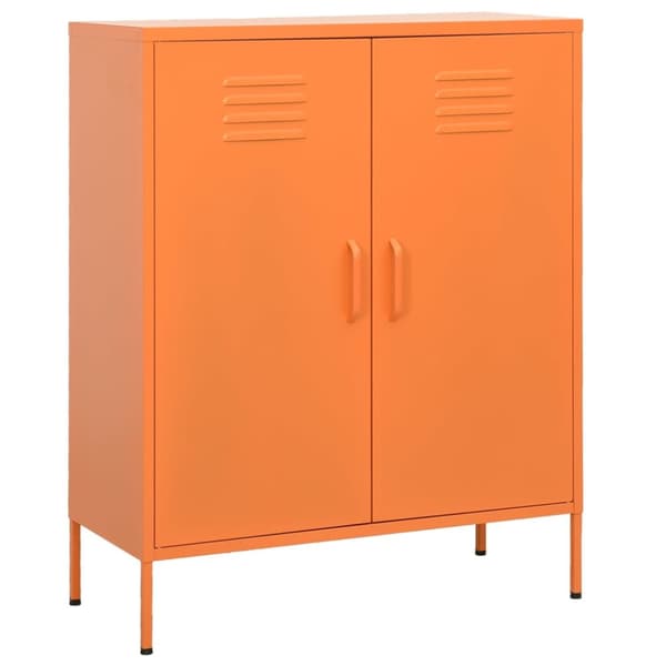 vidaXL Förvaringsskåp orange 80x35x101,5 cm stål -  Förvaringsskåp & garderober