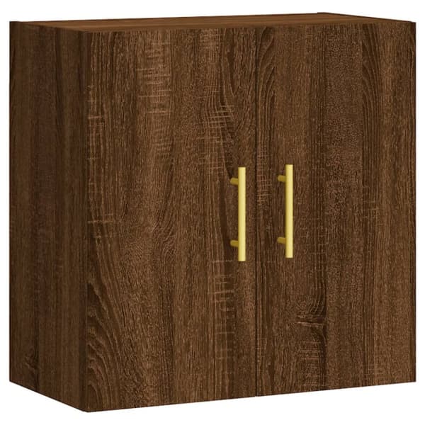 vidaXL vægskab 60x31x60 cm konstrueret træ brun egetræsfarve -  Opbevaringsskabe