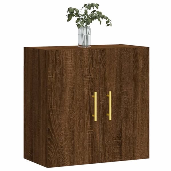 vidaXL vægskab 60x31x60 cm konstrueret træ brun egetræsfarve - Opbevaringsskabe