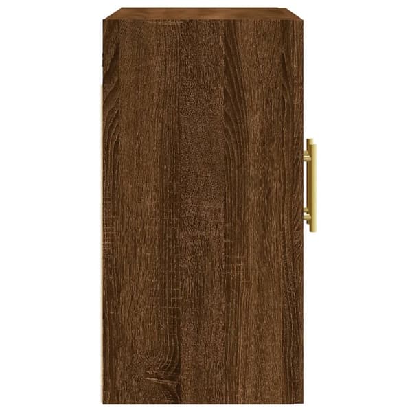 vidaXL vægskab 60x31x60 cm konstrueret træ brun egetræsfarve -  Opbevaringsskabe