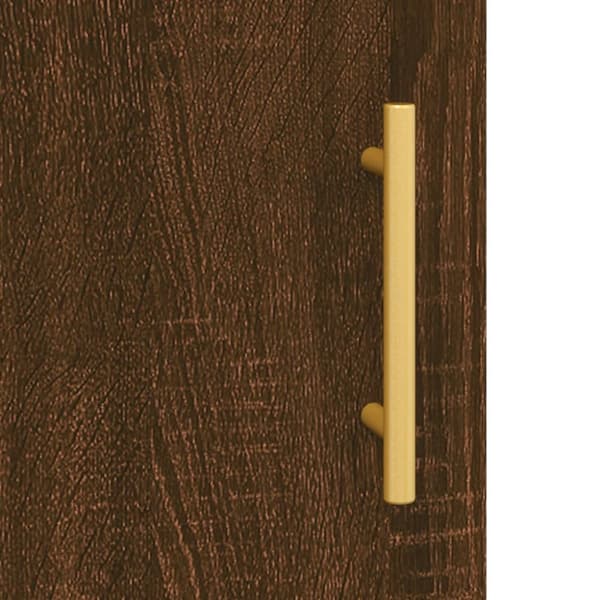 vidaXL vægskab 60x31x60 cm konstrueret træ brun egetræsfarve - Opbevaringsskabe