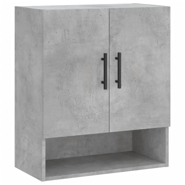 vidaXL vægskab 60x31x70 cm konstrueret træ betongrå -  Opbevaringsskabe
