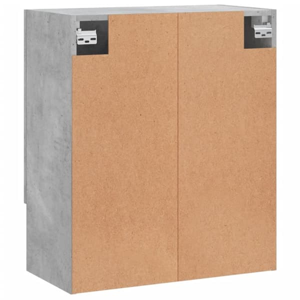 vidaXL vægskab 60x31x70 cm konstrueret træ betongrå - Opbevaringsskabe