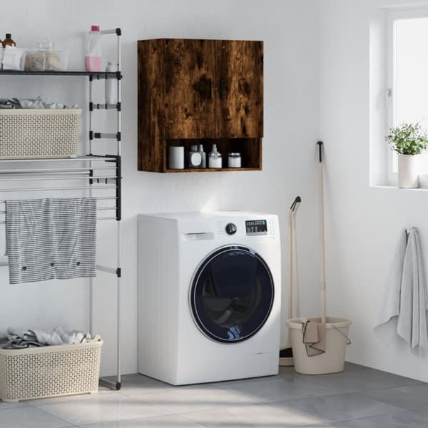 vidaXL Seinäkaappi savutammi 60x31x70 cm tekninen puu -  Säilytys- & lukkokaapit