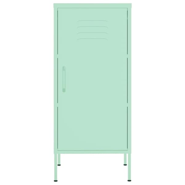 vidaXL Varastokaappi minttu 42,5x35x101,5 cm teräs - Säilytys- & lukkokaapit