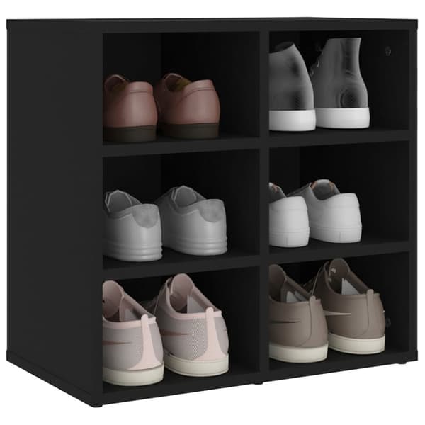 vidaXL skoreol 52,5x30x50 cm sort -  Opbevaringsskabe
