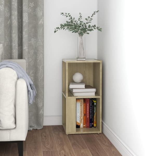 vidaXL hjørneskab 33x33x67 cm konstrueret træ sonoma-eg - Opbevaringsskabe