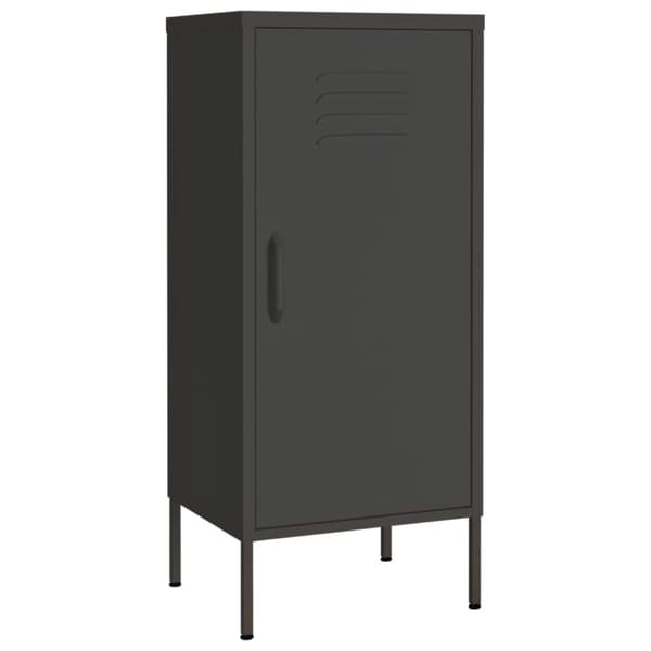 vidaXL opbevaringsskab 42,5x35x101,5 cm stål antracitgrå - Opbevaringsskabe