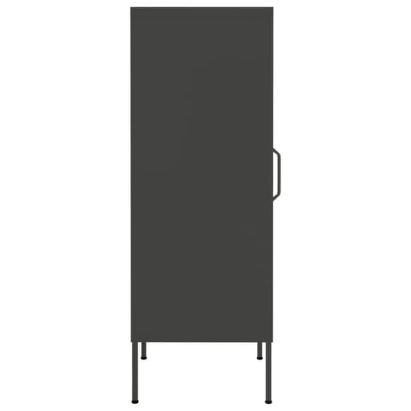 vidaXL opbevaringsskab 42,5x35x101,5 cm stål antracitgrå - Opbevaringsskabe