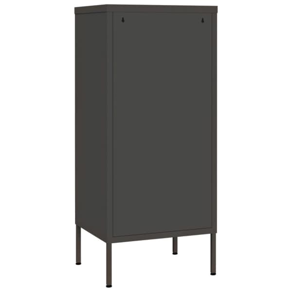 vidaXL opbevaringsskab 42,5x35x101,5 cm stål antracitgrå - Opbevaringsskabe